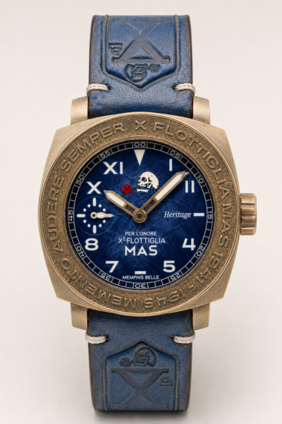 Heritage Bronzo Meccanico HM6 Blu