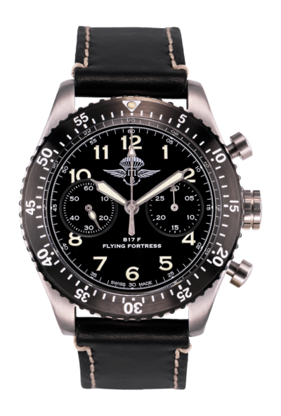 Crono B 17 Bicompax Quadrante Nero